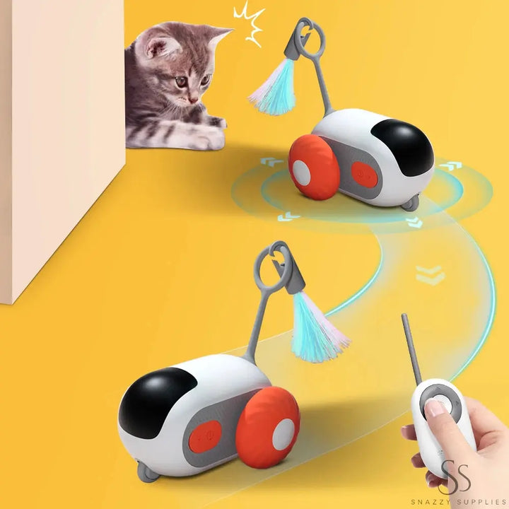 Interactive Smart Cat Toy Car - Automatic Moving Remote Control Ball for Indoor Pets