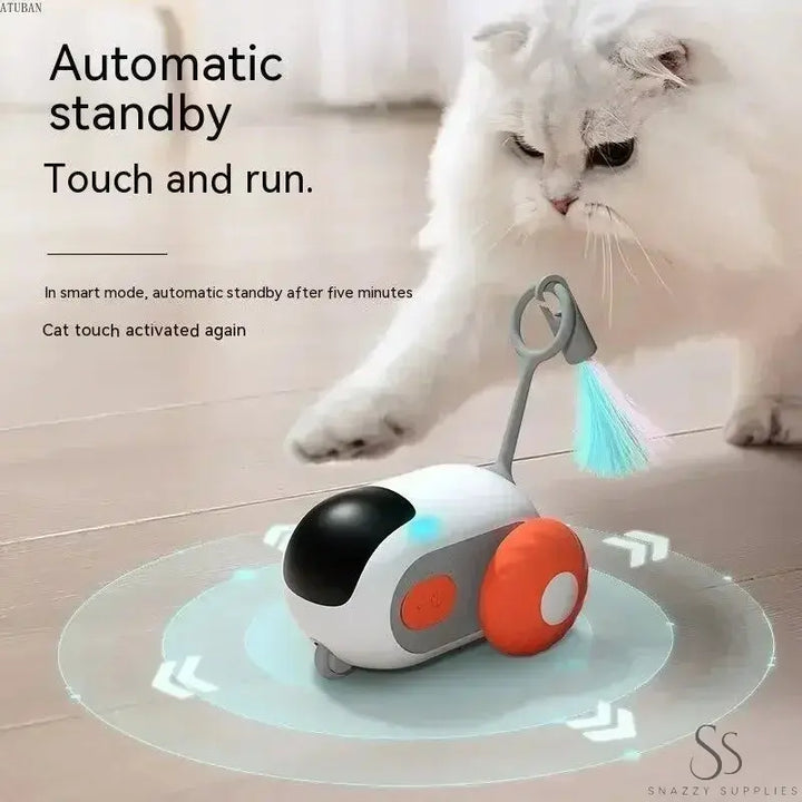 Interactive Smart Cat Toy Car - Automatic Moving Remote Control Ball for Indoor Pets