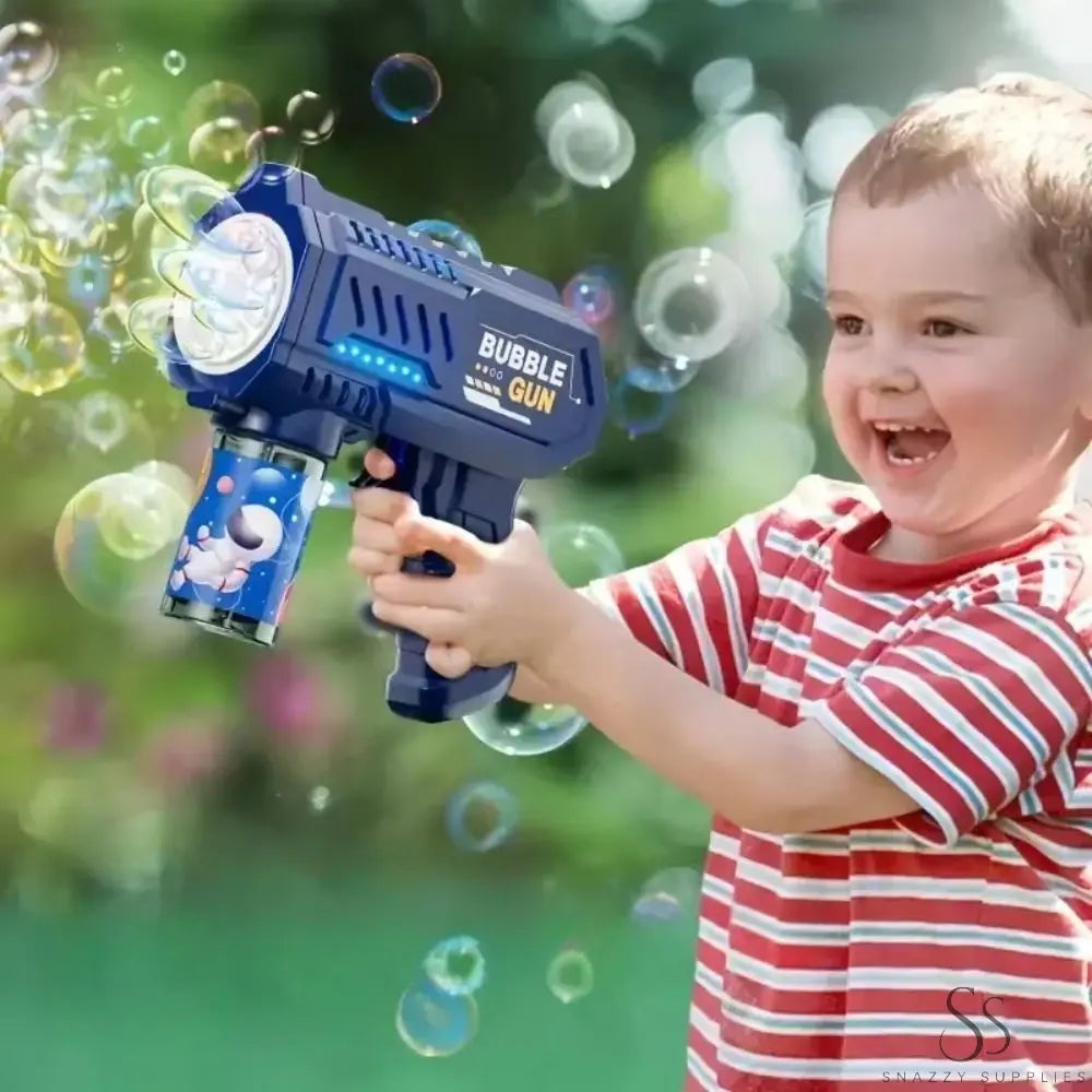 Kids Electric Bubble Gun with 10-Hole Handheld Design_0